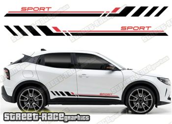 Racing stripes 208 - Compatible with Alfa Romeo Junior