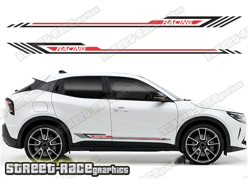 Racing stripes 209 - Compatible with Alfa Romeo Junior