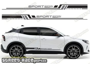 Racing stripes 213 - Compatible with Alfa Romeo Junior