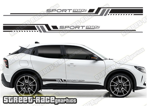 Racing stripes 213 - Compatible with Alfa Romeo Junior