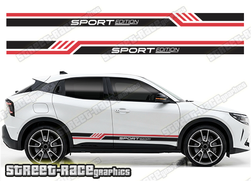Racing stripes 214 - Compatible with Alfa Romeo Junior