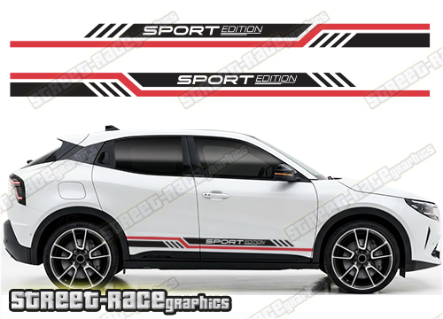 Racing stripes 215 - Compatible with Alfa Romeo Junior