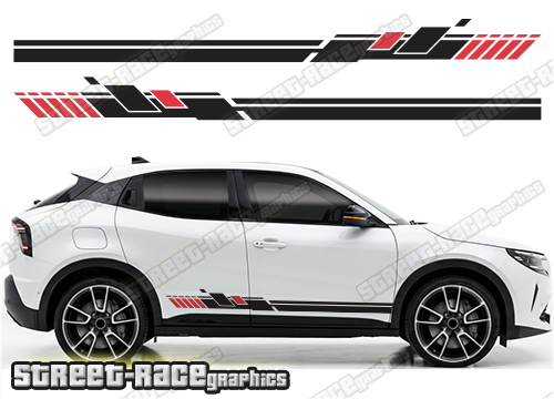 Racing stripes 216 - Compatible with Alfa Romeo Junior