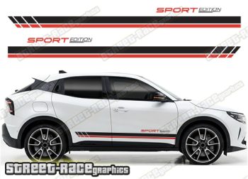Racing stripes 220 - Compatible with Alfa Romeo Junior
