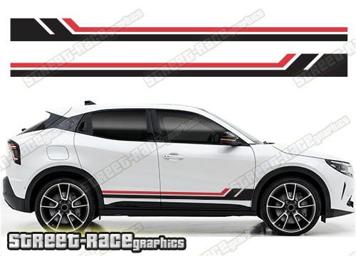 Racing stripes 225 - Compatible with Alfa Romeo Junior