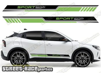 Racing stripes 301 - Compatible with Alfa Romeo Junior