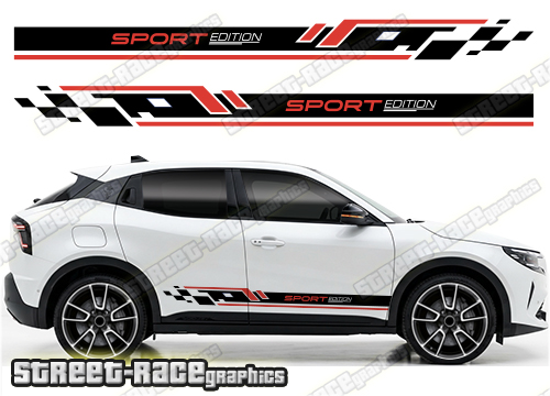 Racing stripes 302 - Compatible with Alfa Romeo Junior