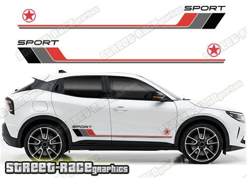 Racing stripes 321 - Compatible with Alfa Romeo Junior