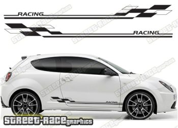 Alfa Romeo MiTo racing stripes 104