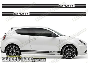 Alfa Romeo MiTo racing stripes 106