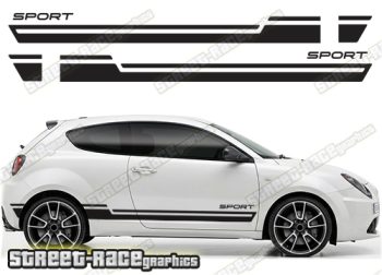 Alfa Romeo MiTo racing stripes 109