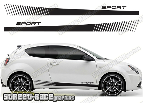 Alfa Romeo MiTo racing stripes 111