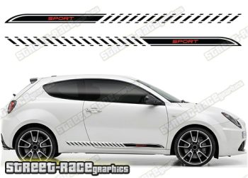 Alfa Romeo MiTo racing stripes 202