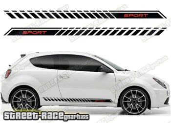 Alfa Romeo MiTo racing stripes 204