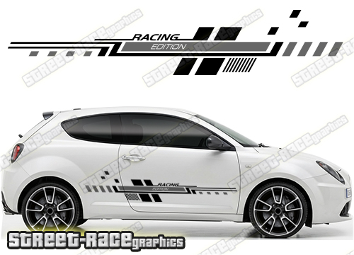 Alfa Romeo MiTo racing stripes 205