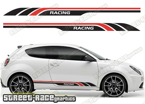 Alfa Romeo MiTo racing stripes 206