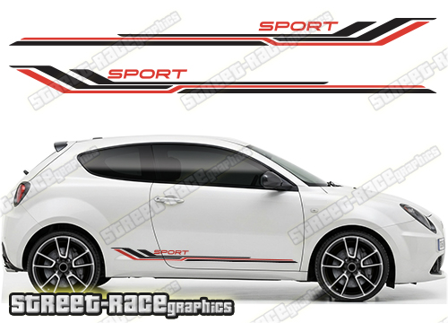 Alfa Romeo MiTo racing stripes 207