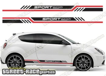 Alfa Romeo MiTo racing stripes 215
