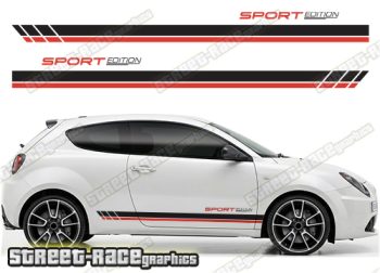 Alfa Romeo MiTo racing stripes 220