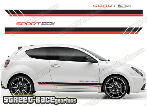 Alfa Romeo MiTo racing stripes 220