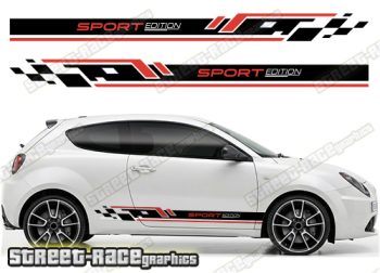Alfa Romeo MiTo racing stripes 302