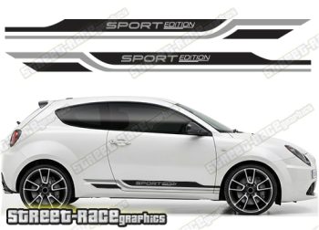 Alfa Romeo MiTo racing stripes 304