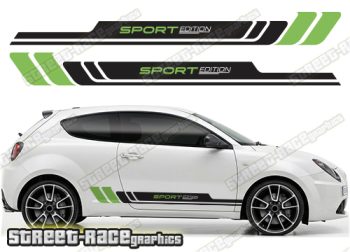 Alfa Romeo MiTo racing stripes 305