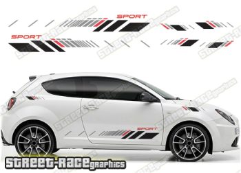 Alfa Romeo MiTo racing stripes 311