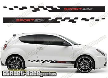 Alfa Romeo MiTo racing stripes 312