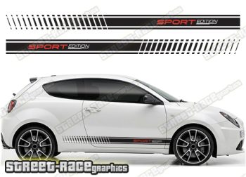 Alfa Romeo MiTo racing stripes 318