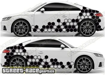 Audi TT large graphics 107 - Hexagons