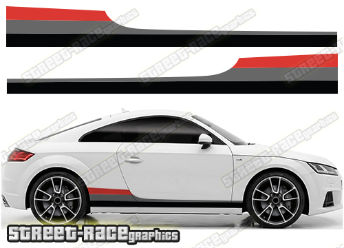 Audi printed racing stripes 001