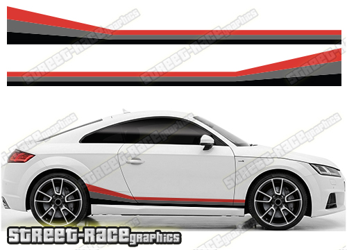 Audi printed racing stripes 005