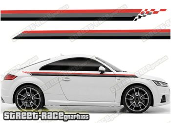 Audi printed racing stripes 010