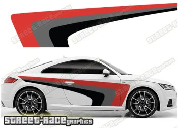 Audi printed racing stripes 011
