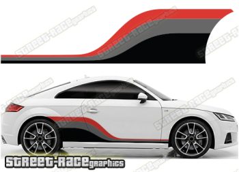 Audi printed racing stripes 012