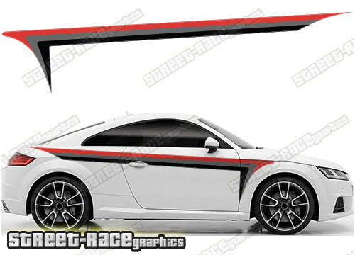 Audi printed racing stripes 014
