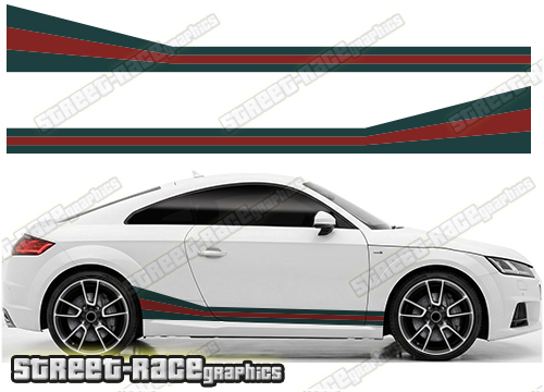 Audi printed racing stripes 016 - GUCCI