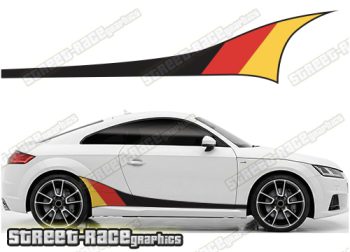 Audi TT printed racing stripes 021 - German Flag