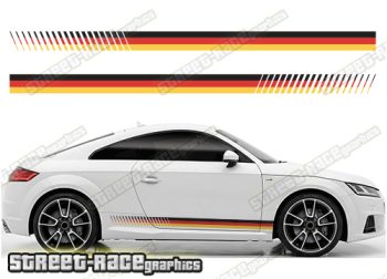 Audi TT printed racing stripes 023 - German Flag