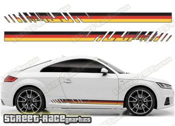 Audi TT printed racing stripes 033 - German Flag