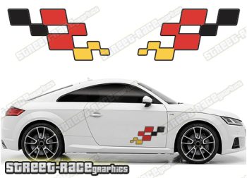Audi TT printed decals 037 - German Flag