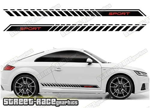 Audi TT racing stripes 204