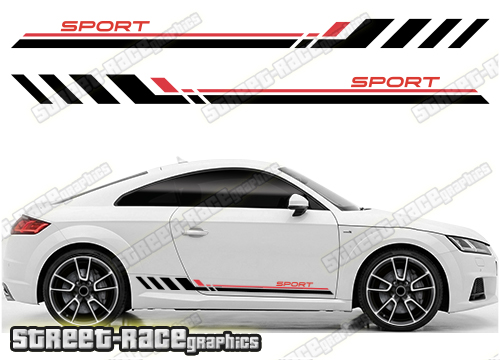 Audi TT racing stripes 208