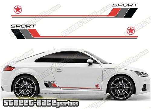 Audi TT racing stripes 321