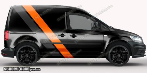 Orange & anthracite on a black car
