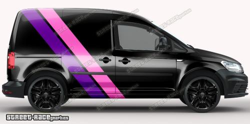 Pink & purple on a black car