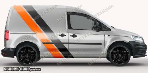 Anthracite & orange on a silver car