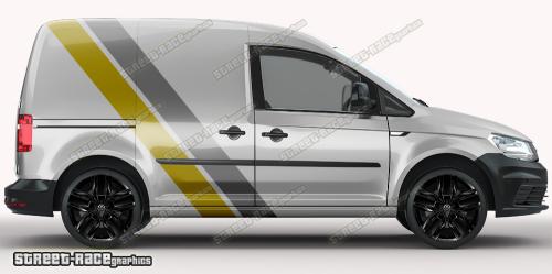 Dark grey & gold on a silver car